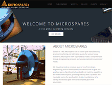 Tablet Screenshot of micro-spares.com